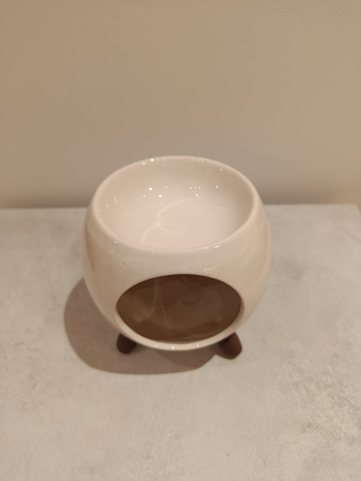 Κεραμικός καυστήρας / Αρωματστής για wax melts σε καφέ χρώμα