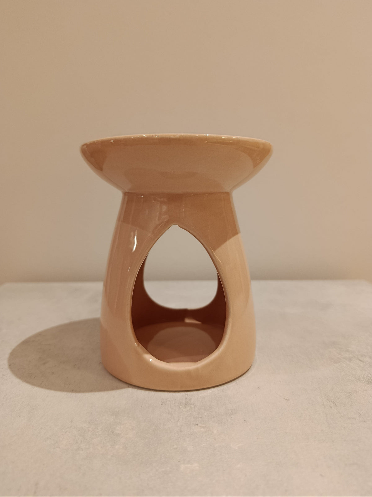 καυστήρας για wax melts σε χρώμα ροδακινί