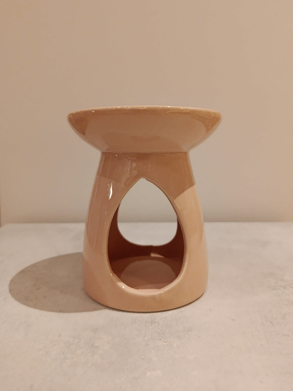 καυστήρας για wax melts σε χρώμα ροδακινί